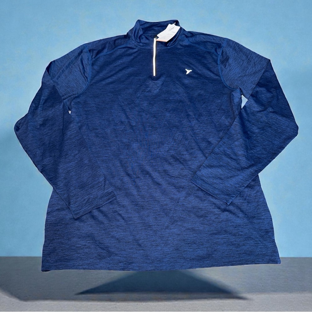 Men’s Blue Quarter-Zip Pullover Old Navy (XL Tall) NEW
